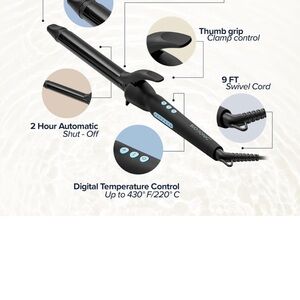 Bio ionic 1.25” Long Barrel Curling Iron